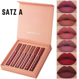 Matte Lippenstift Set | Langhoudend | Verzorgend met Avocado-olie & Vitamine E | 6 Kleuren