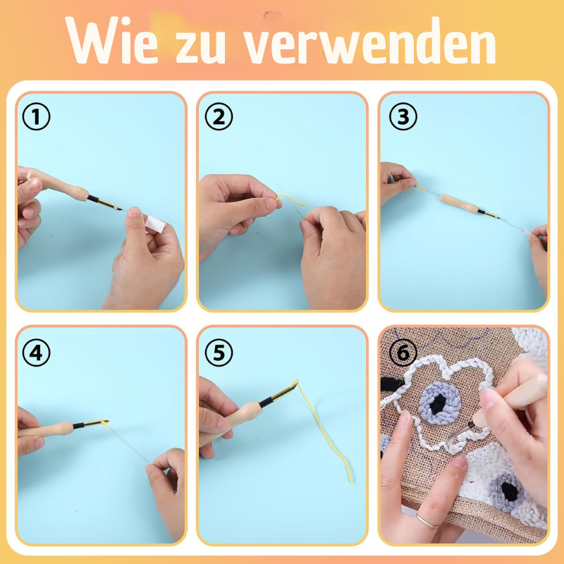 CreatieveNaald™ Alles-in-één set voor moeiteloos en perfect borduren.