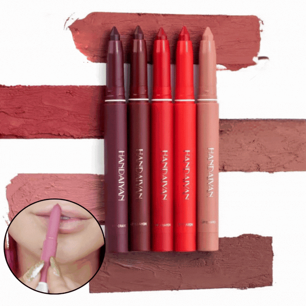 Lipstick Potlood | Matte Longlasting Finish | Hydraterend & Veegvast | 2-in-1 Lipliner en Lipstick