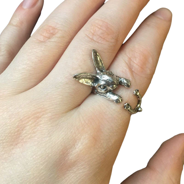 Dames Ring | Vintage Kat Design | Trendy Dieren Sieraad