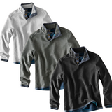 Heren Casual Overhemd | Losse Pasvorm | Opstaande Kraag | Lange Mouw