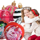 Kerst Opblaasbare Bal | Buitendecoratie | Weerbestendig PVC | 60 cm | 11 Stijlen