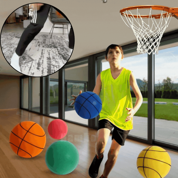 Stille Basketbal | Zachte PU Schuim Bal | Indoor Dribbelen zonder Geluid | 300g