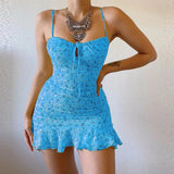Floriva™ – Elegante zomer camisole jurk met bloemenpatroon