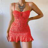 Floriva™ – Elegante zomer camisole jurk met bloemenpatroon
