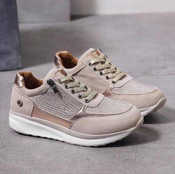 Livia – Ritssluiting Sneakers met Comfort Inlegzool