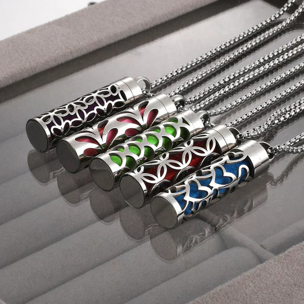 Aroma Hanger Ketting | Geur Sieraad | Roestvrij Staal | 60 cm