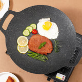 GrillMeester™ Geniet van eenvoudig grillen met deze non-stick stone grillpan.