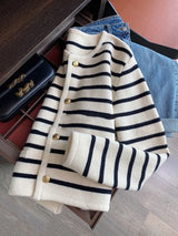 Camille™ Luxe Gestreepte Cardigan