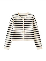Camille™ Luxe Gestreepte Cardigan