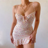 Floriva™ – Elegante zomer camisole jurk met bloemenpatroon