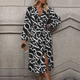 Elena | Elegant geometrisch ontworpen damesjurk
