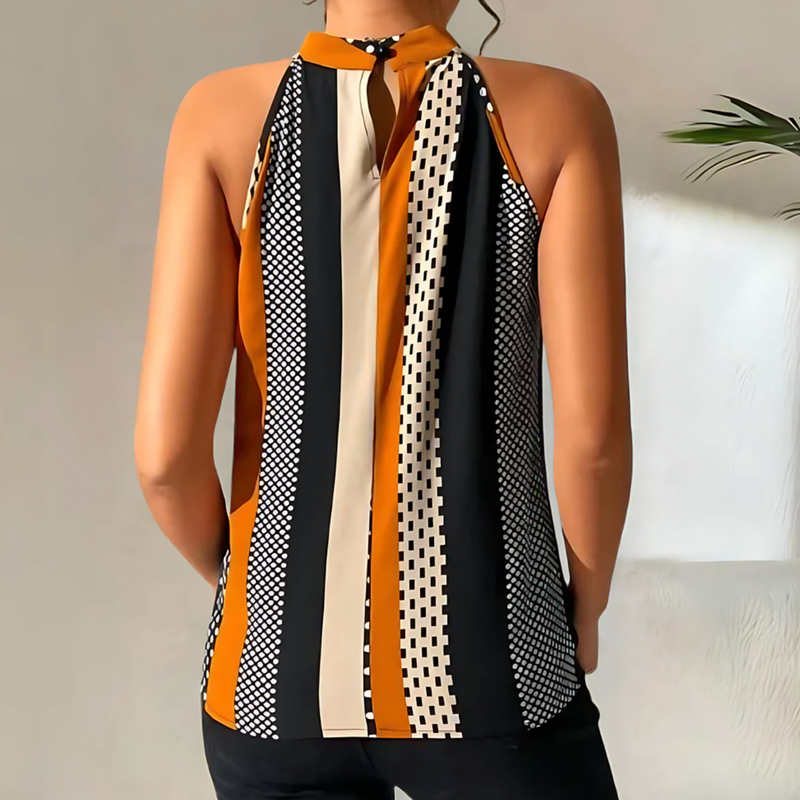 DotChic™ – Casual Halter Top met Polkadots voor Vrouwen