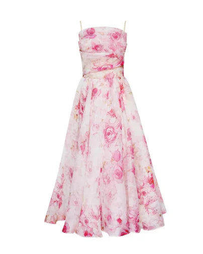 Heidi-Mode | Elegante Bloemen Midi Jurk