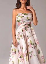 Heidi-Mode | Elegante Bloemen Midi Jurk