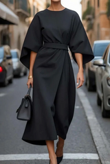 Clare - Stylish Maxi Dress with Belt