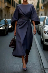 Clare - Stylish Maxi Dress with Belt