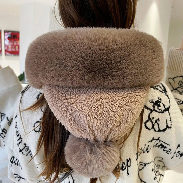 Dames Beanie Met Sjaal | Wintermuts | Winddicht & Extra Warm