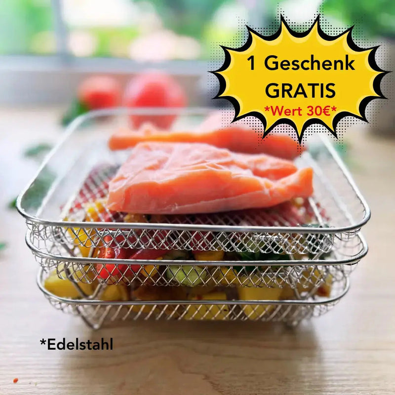 KnapperigeStapel™ Verhoogt de Capaciteit van de Frituurpan