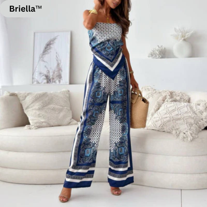 Briella™ Rugloze top en broek set