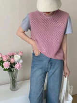 Dames Gebreide Trui | Mouwloos | Ademend & Tijdloos Ontwerp