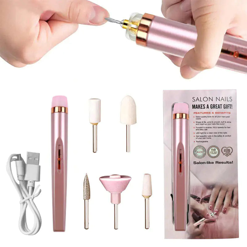 Manicure Machine Kit | Elektrische Nagelvijl met LED | Complete Nail Art Set