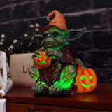 PhantomPumpkin™ 1+1 GRATIS | Halloween-Resin-Statue mit Kürbislampe