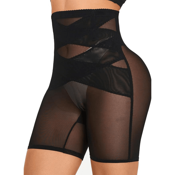 Women’s High-Waisted Shapewear Shorts | Cross Compression | Booty Lift | Smooth Fit