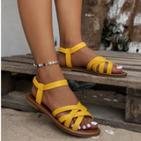 Junifer | Platte enkele Damensandalen