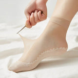 Dames Anti-Slip Sokken | Ademend Katoen & Nylon Mix | Versterkte Teen | 5+5 Gratis