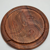 Houten Fruitschaal | Handgesneden Design | Ambachtelijk Hout | Duurzaam & Uniek