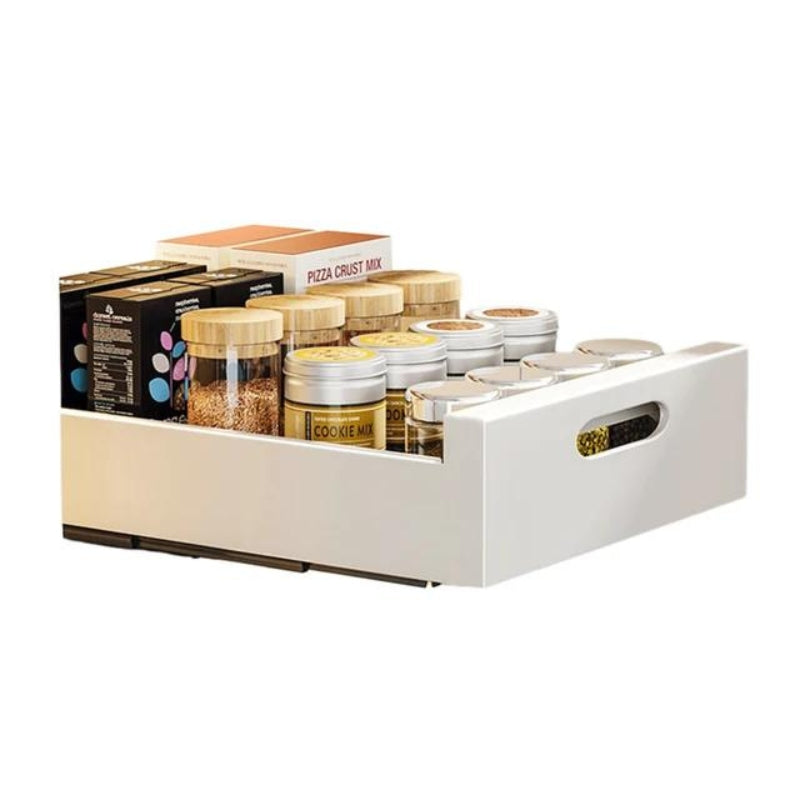 RekMaat Kast Organizer met Uittrekbare Lade | Verstelbaar Rek | Gereedschaploze Montage | Koolstofstaal