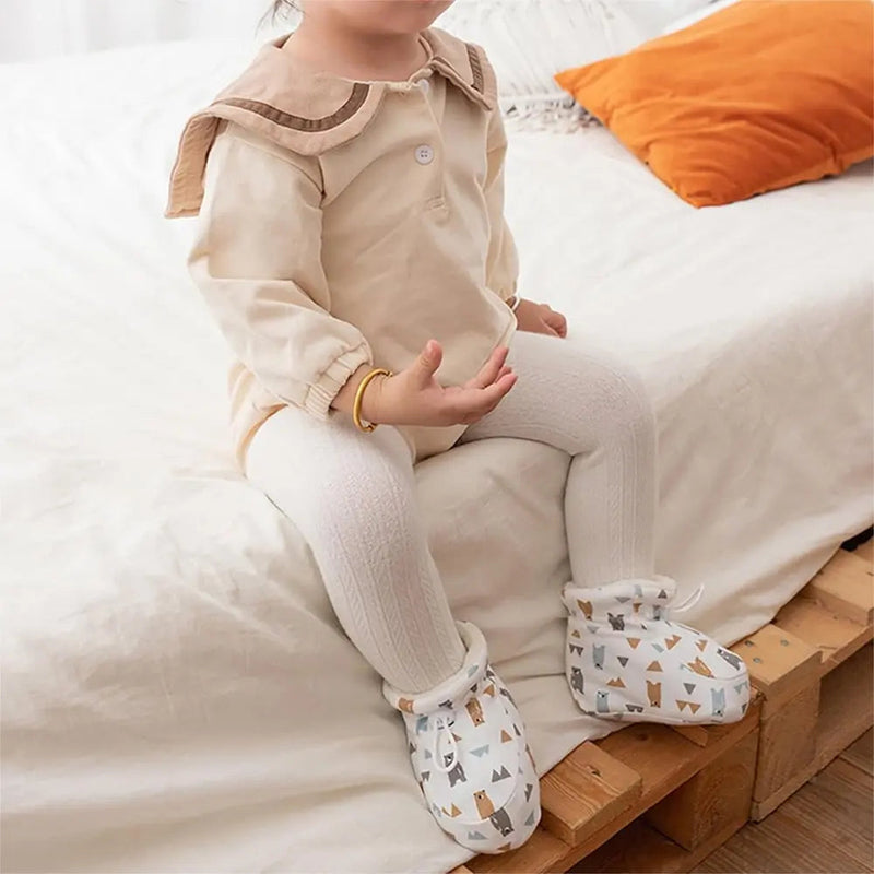 Baby Stiefel | Warm gefüttert | Mit Kordelzug & Rutschfester Sohle