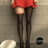 BeinGlam™ Perfect doorzichtige warme tights met pluche voering voor slanke benen