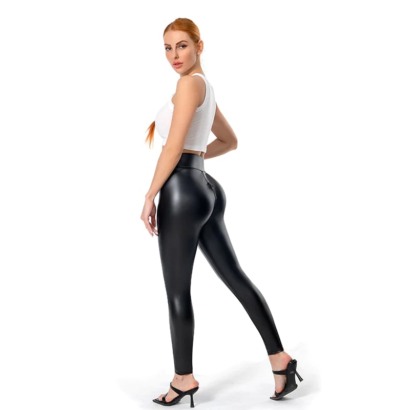 Dames Broek | Matte Look | Hoogwaardig Kunstleer | Slim Fit