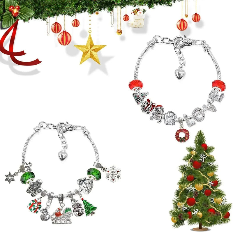 Kerst Adventskalender | Sieraden Armbanden Set | 24-delige Countdown
