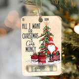 Kerst Geldhouder | Houten Decoratie | Handgemaakt Cadeau Idee
