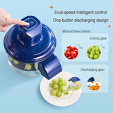 Automatische Fruit- en Groente Schiller | RVS Mes | Oplaadbaar | 50W Motor