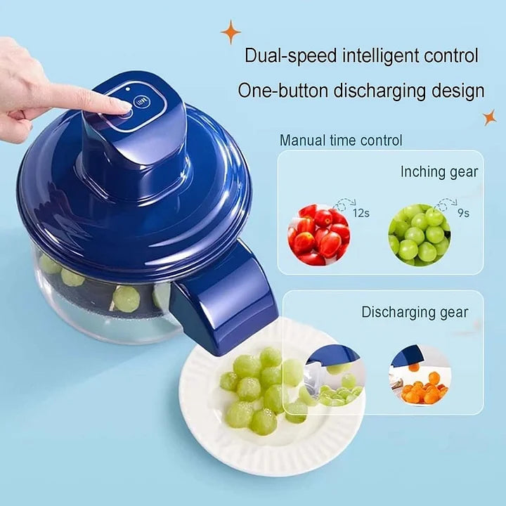 Automatische Fruit- en Groente Schiller | RVS Mes | Oplaadbaar | 50W Motor