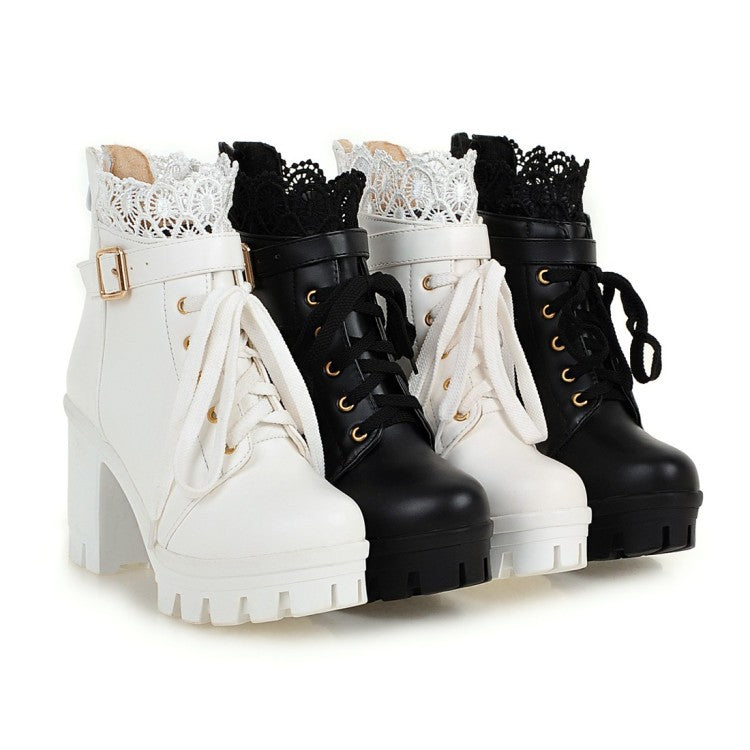 Cozenia™ | Modieuze veterschoenen met stevige hak