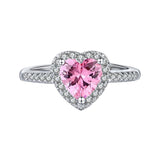 Diamanten Hart Peche Ring