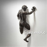 Decoratief Wandbeeld | Resin Kunstwerk | Abstracte Mensfiguren | Ophangbaar | Meerdere Maten