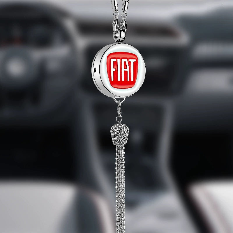 Auto-logo parfumhanger | Kristal & zinklegering | Sprankelende decoratie & cadeau-idee