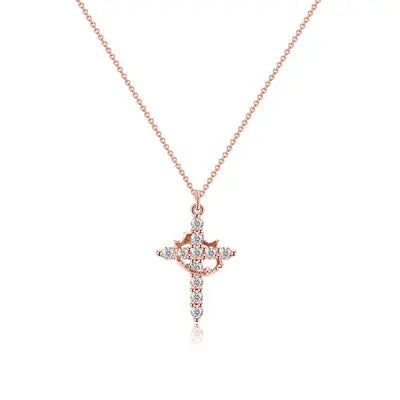 Ketting met Kroon en Kruis | Symbool van Geloof & Zelfvertrouwen | Heren & Dames