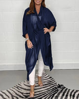 Dames V-hals Top | Losvallend Design | Vloeiende Stof met Luxe Glans