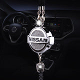 Auto-logo parfumhanger | Kristal & zinklegering | Sprankelende decoratie & cadeau-idee