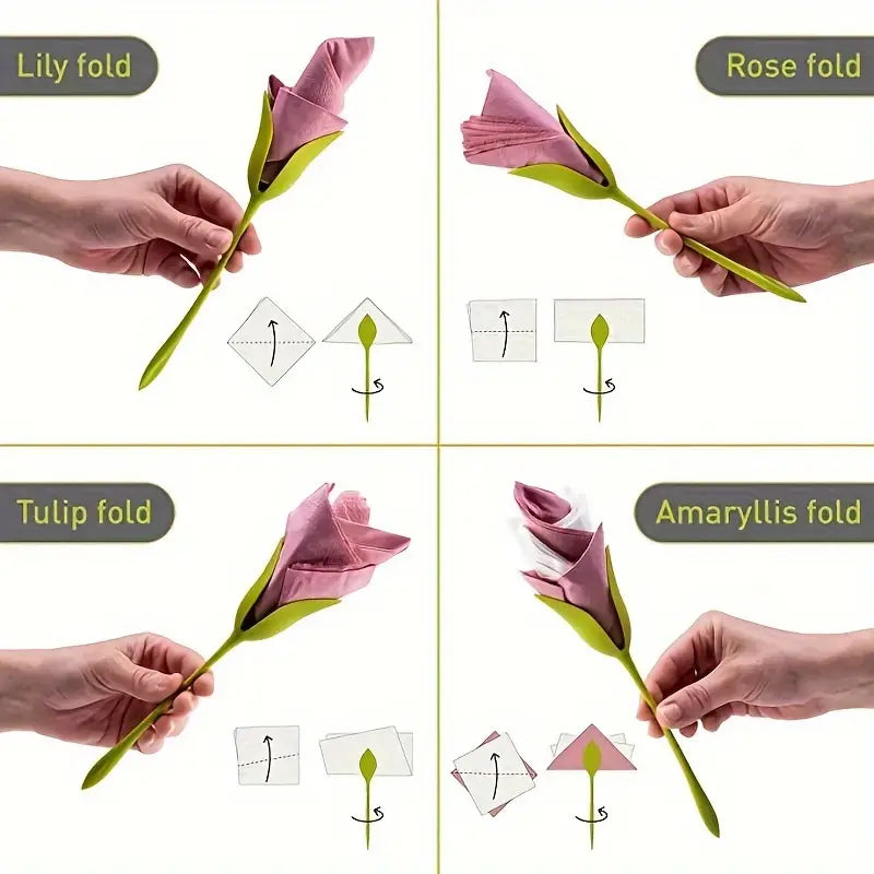 Servet Bloemen Maker | Tafel Decoratie Tool | Voor Bruiloften & Feestjes | Herbruikbaar PP-Plastic
