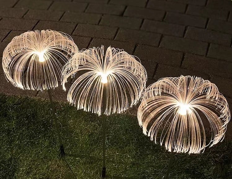 Solar Tuinlamp | Kikkerdril Jellyfish Design | Warm Wit & Kleurenwissel | 75 cm | Waterdicht