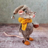 Kerst Ornament | Handgemaakte Viltmuis | Duurzaam & Decoratief