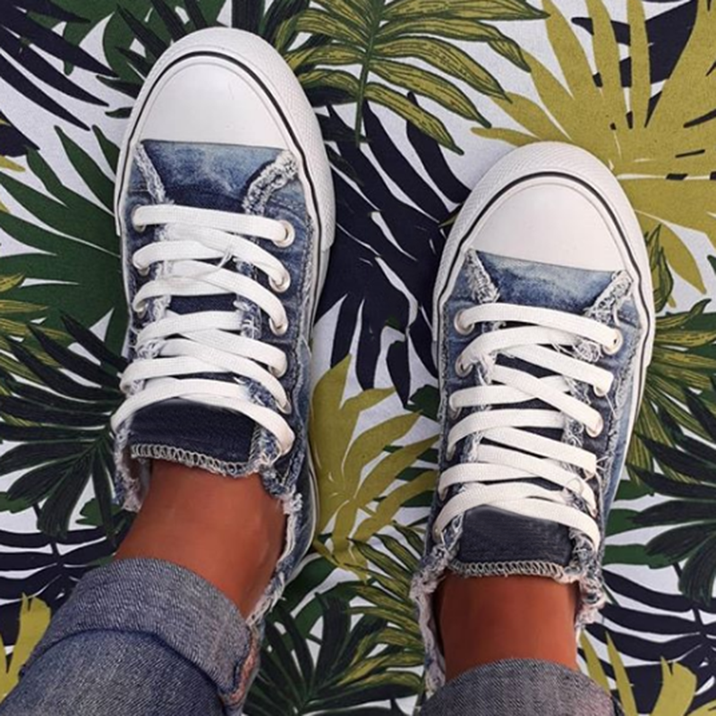 FloraWalk™ – Canvas veterschoen met bloemenprint
